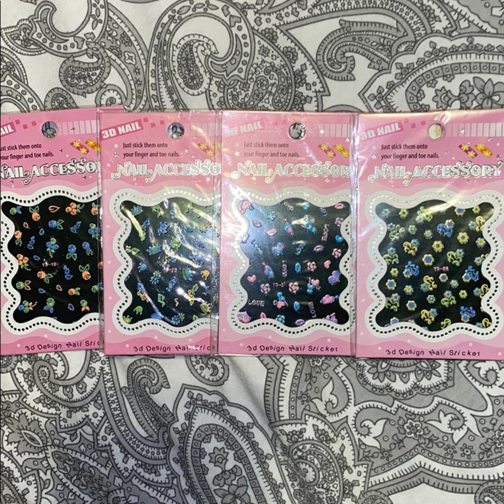 3D NAIL STICKERS💛✨